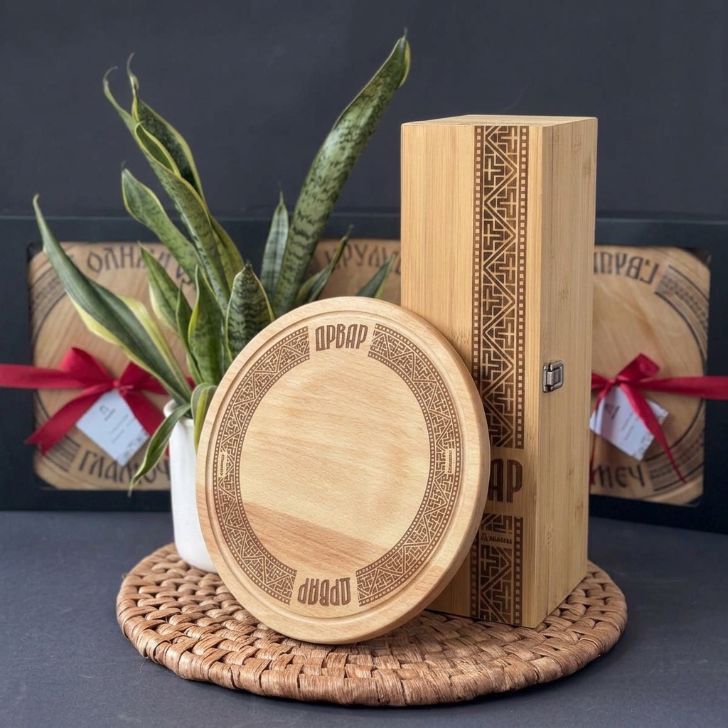 Poklon set "Zavičajna trpeza" - Drvar